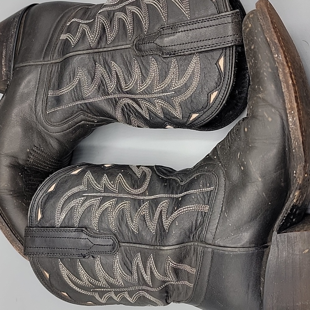 Tecovas Jolene Black Leather Boots 7.5 - Picture 4 of 14